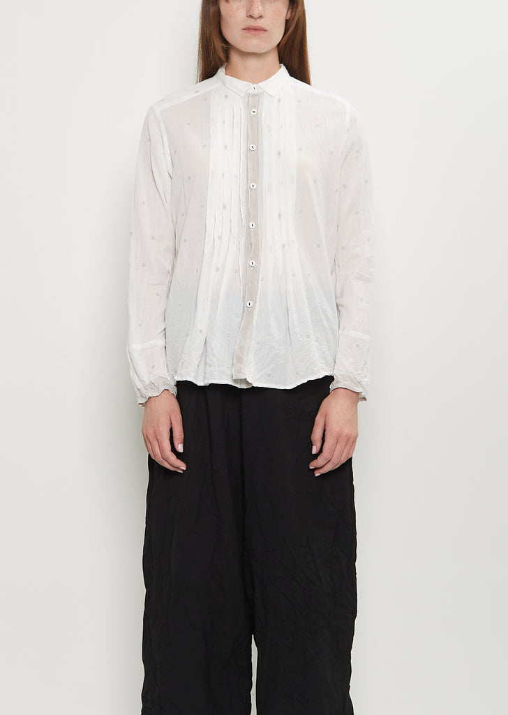 Cut Dobby Cotton Blouse