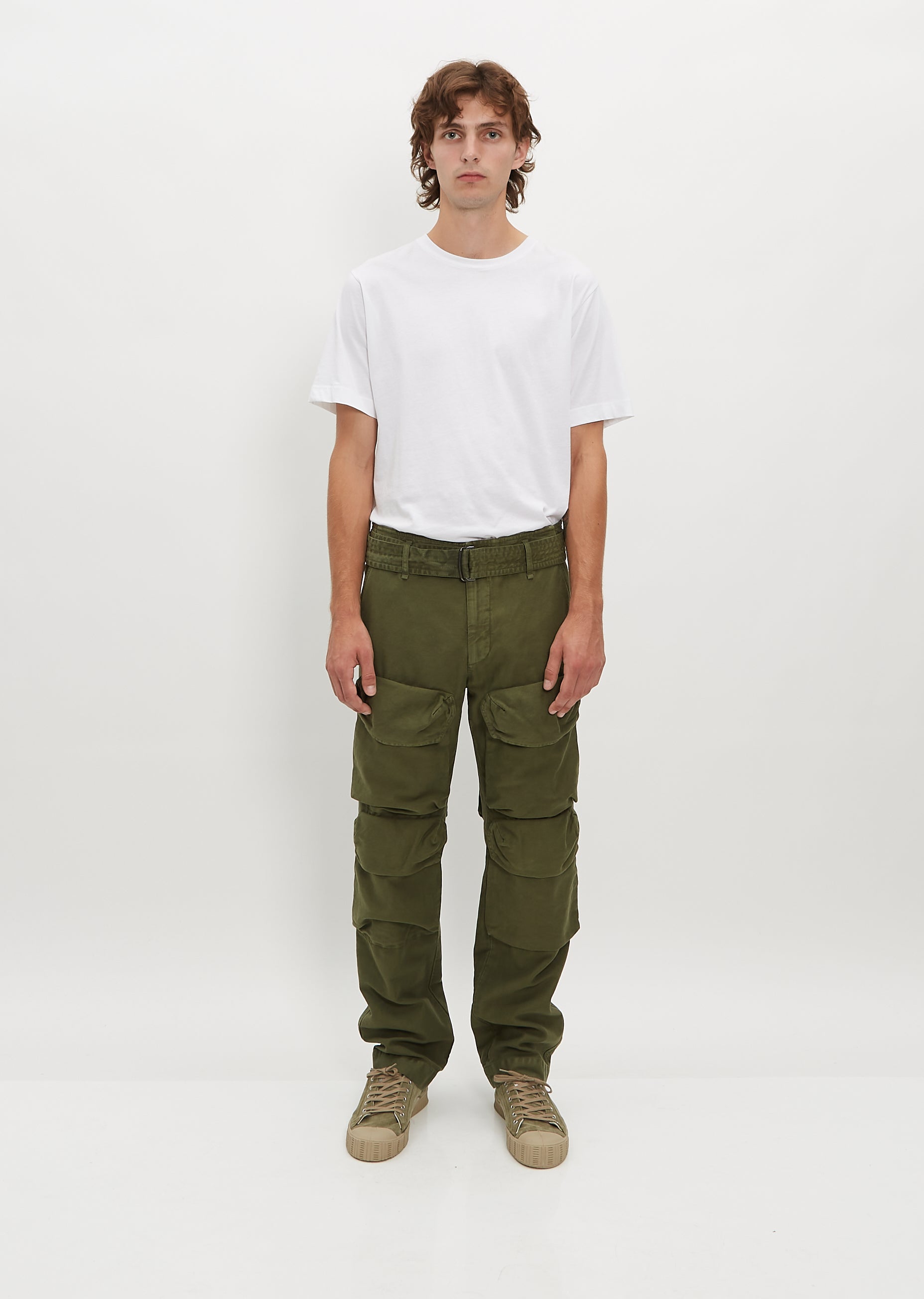 【送料&関税込】Dries Van Noten Khaki Cotton Hegland Oversiz Presley GD M.W. Pants – La Garçonne