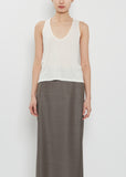 Albia Wool Blend Tank Top — Ivory