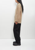 Wool Cashmere Gio Round Neck Short Coat