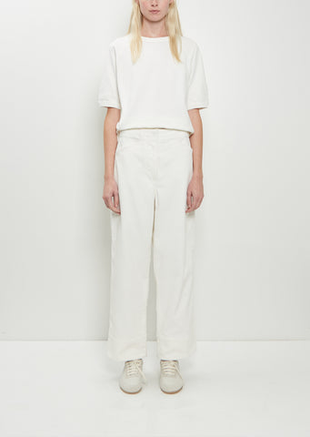 Field Cotton Trouser — White