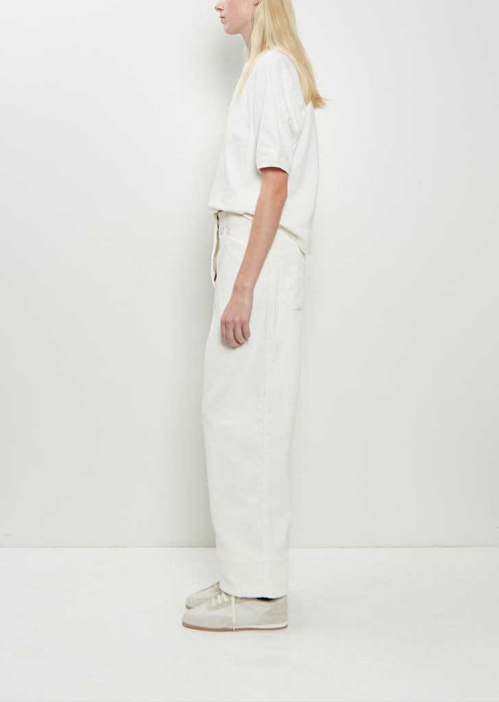 Field Cotton Trouser — White