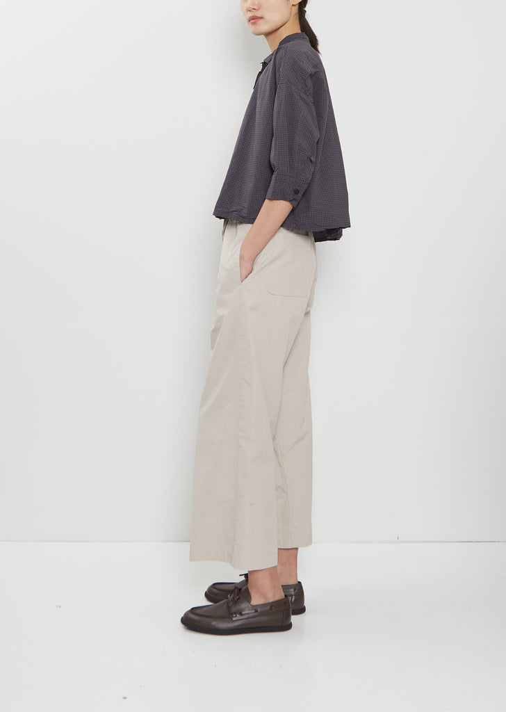 Claudia Cotton Shirt — Grey Check