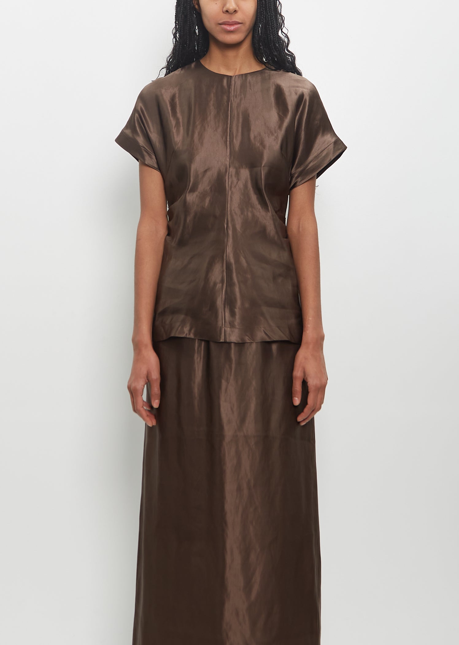 【感謝価格】 Blouse Fitted Pero Silk Linen – Garçonne La ニット+セーター
