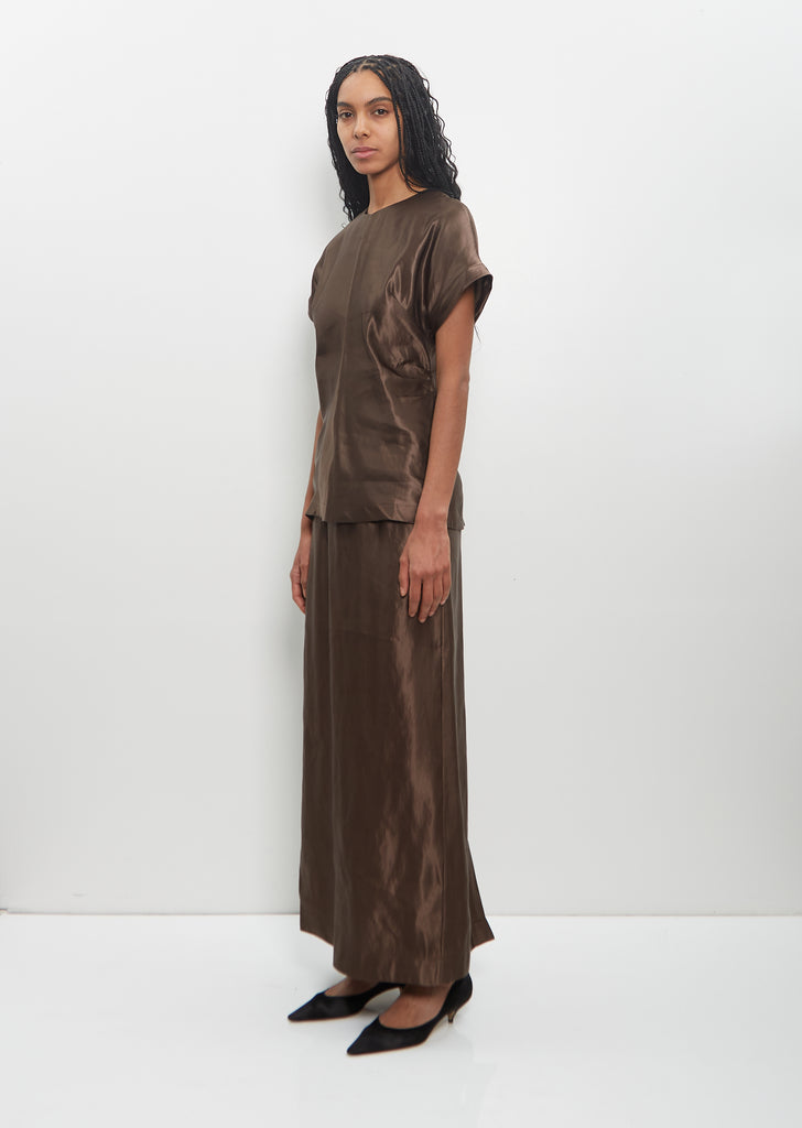 Linen Silk Liam Long Skirt