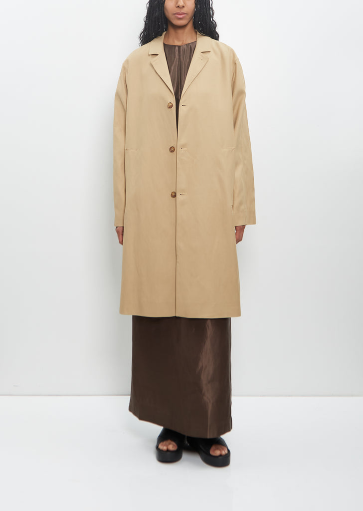 Viscose Linen Menja Long Coat