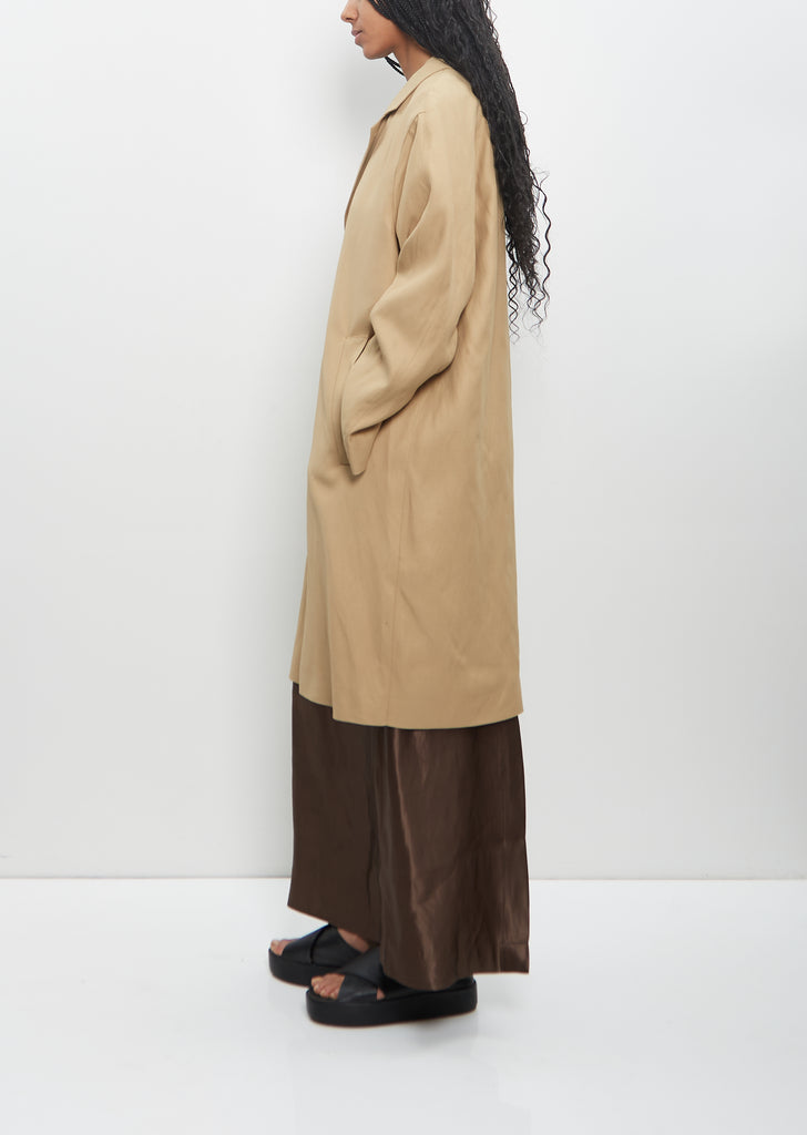 Viscose Linen Menja Long Coat