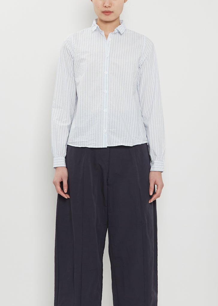 Tyrol Cotton Shirt — Light Blue Stripe