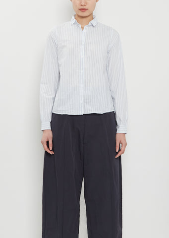 Tyrol Cotton Shirt — Light Blue Stripe
