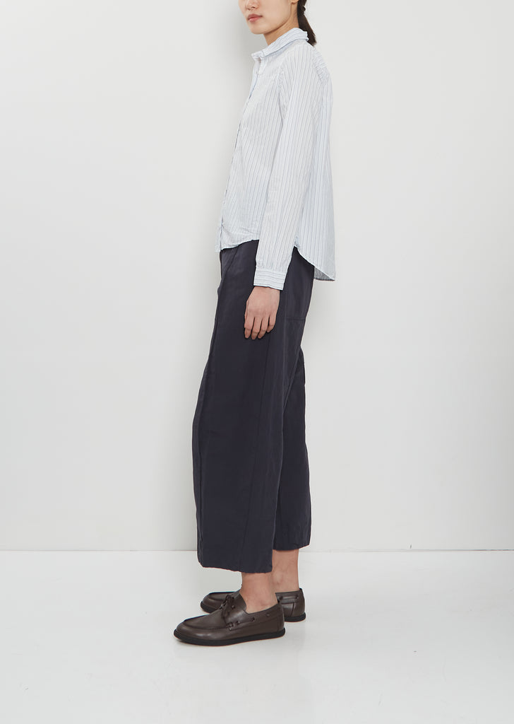 Tyrol Cotton Shirt — Light Blue Stripe