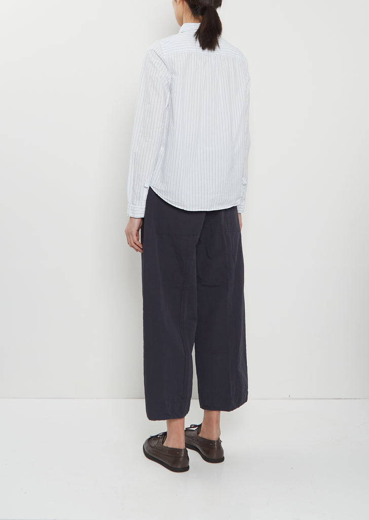 Tyrol Cotton Shirt — Light Blue Stripe