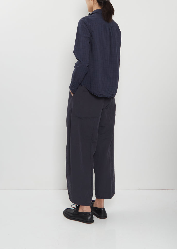 Tyrol Cotton Shirt — Navy Check