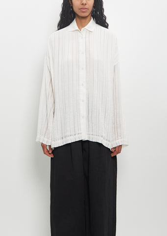 Cupro Silk Lines Shirt