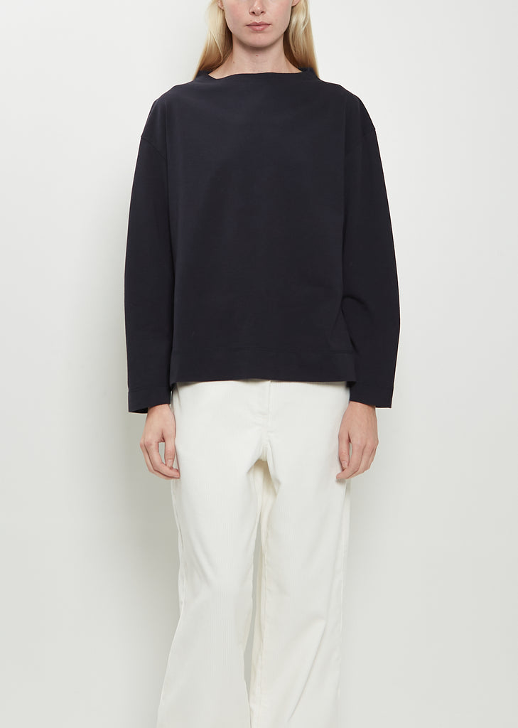 Smock Neck Cotton T-Shirt