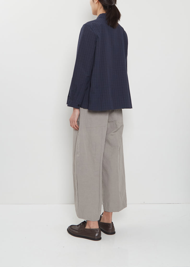 Jenny Cotton Shirt — Navy Checks