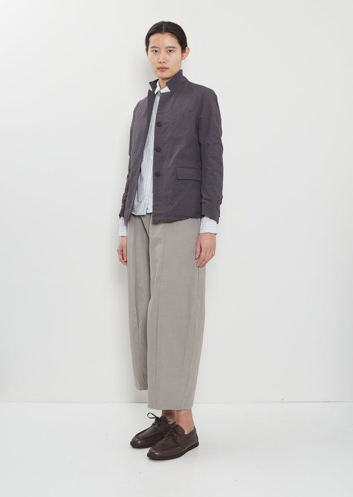 Giulia Cotton Jacket — Grey Check