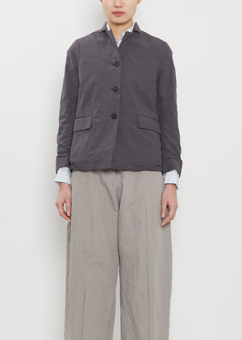 Giulia Cotton Jacket — Grey Check