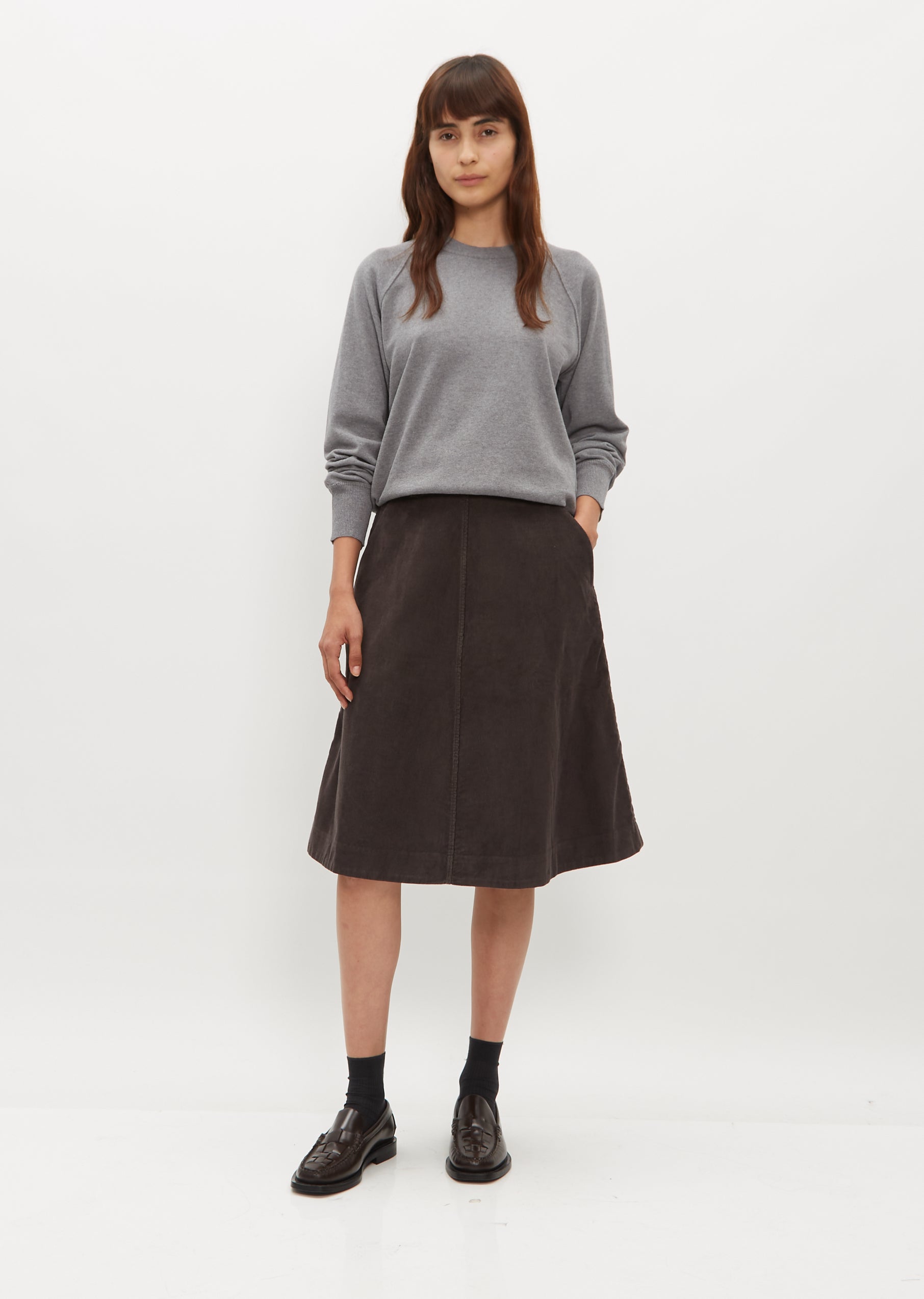 Circle Skirt — Lead – La Garçonne Circle Skirt — Lead – La Garçonne