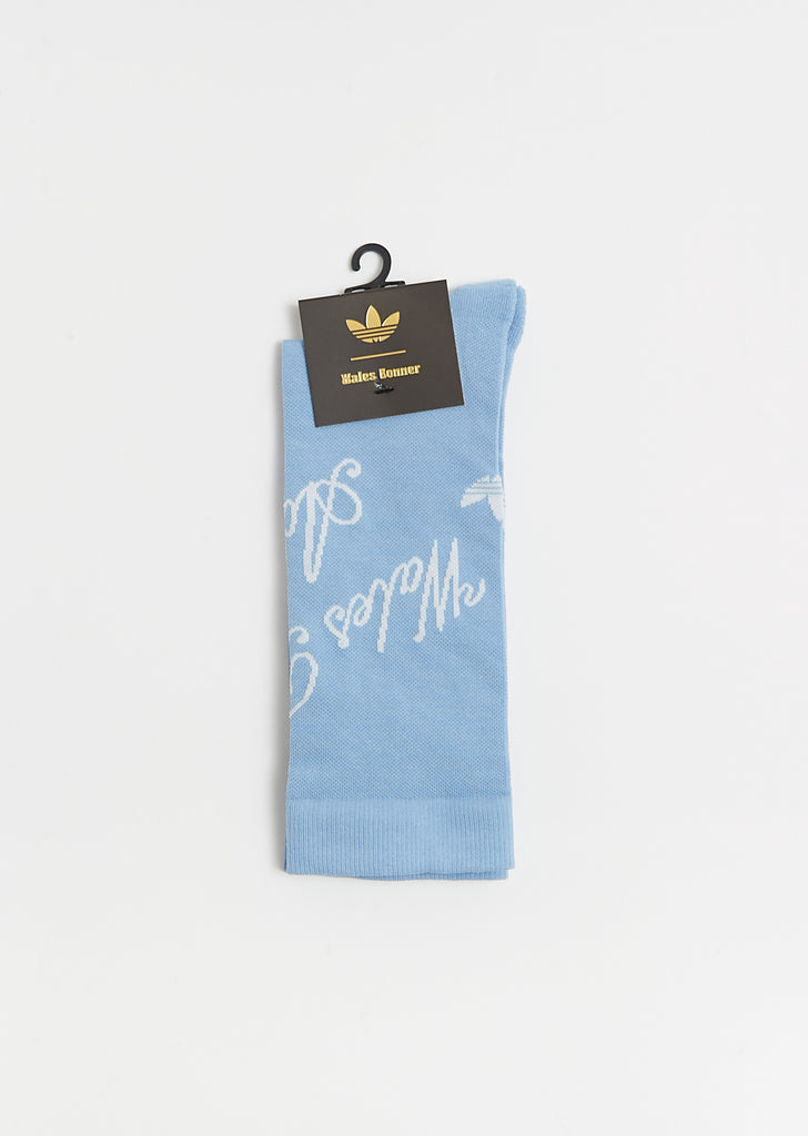 WB Short Socks — Ash Blue