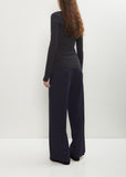 Compact Wool Blend Knit Top