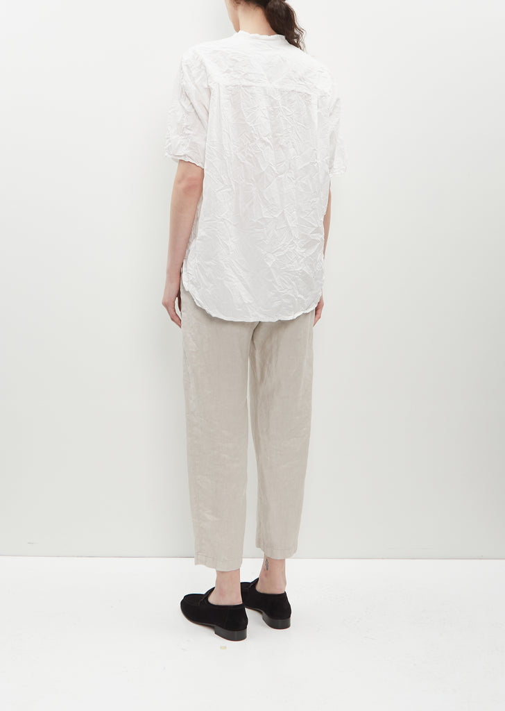 Natural Cacao Dye Blouse — White