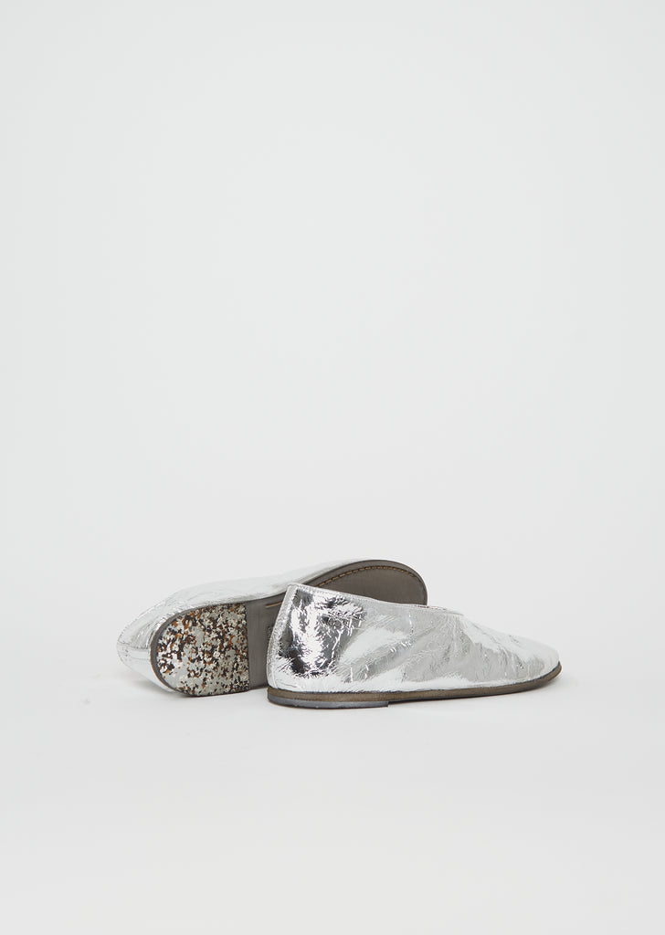 Coltellaccio Foil Ballerina Flats