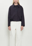 Cropped Cotton Bomber Jacket