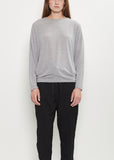 Jersey Crewneck Pullover — Grey
