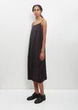 Cupro Bemberg Slip Under Dress — Black