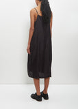 Cupro Bemberg Slip Under Dress — Black