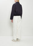 Cropped Cotton Bomber Jacket