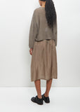 Cupro Bemberg Slip Under Skirt — Khaki