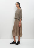 Cupro Bemberg Slip Under Skirt — Khaki