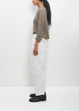 Cotton Hemp Loose Slim Pants — Ivory