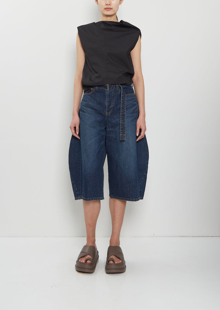 Denim Cropped Pants