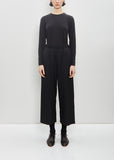 Wool Gabardine Wide Pants