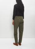 Cotton Hemp Loose Slim Pants — Khaki