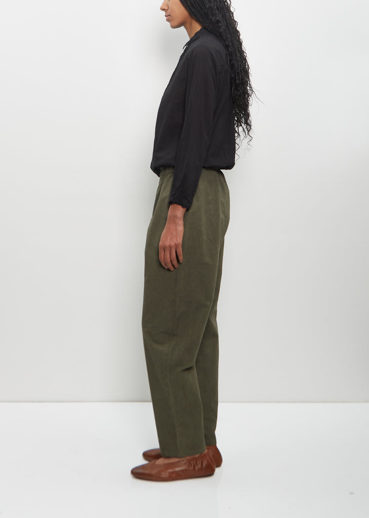 Cotton Hemp Loose Slim Pants — Khaki