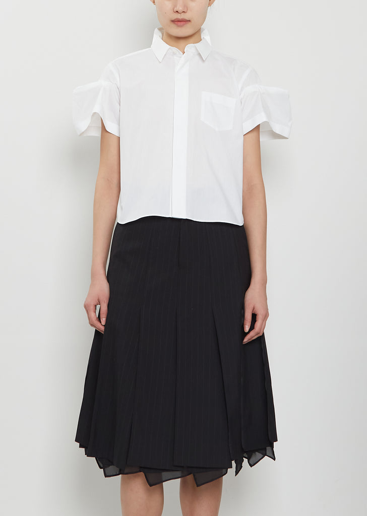 Poplin Puff Sleeve Shirt