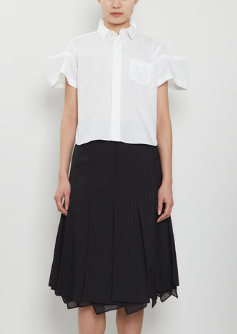Poplin Puff Sleeve Shirt