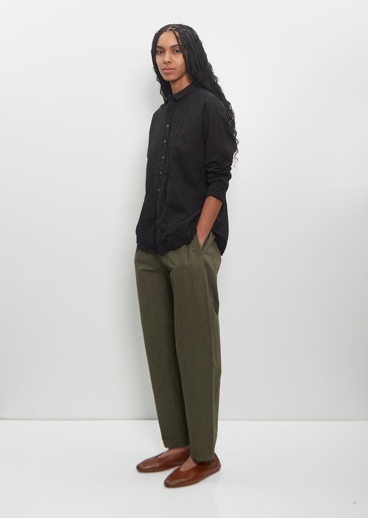 Cotton Hemp Loose Slim Pants — Khaki