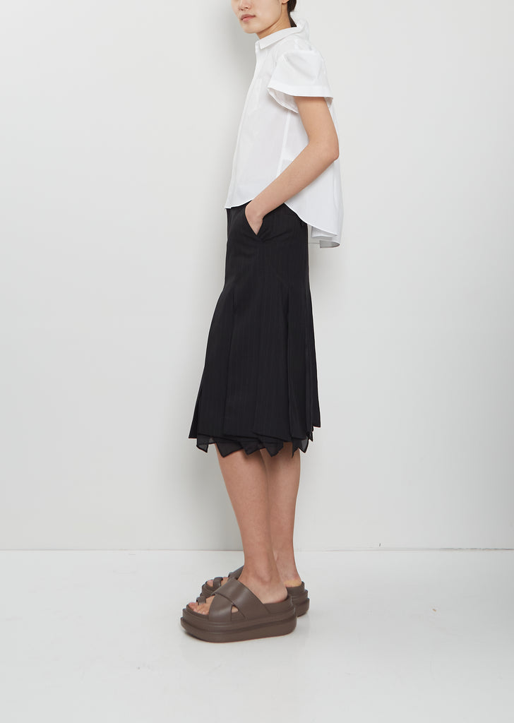 Poplin Puff Sleeve Shirt