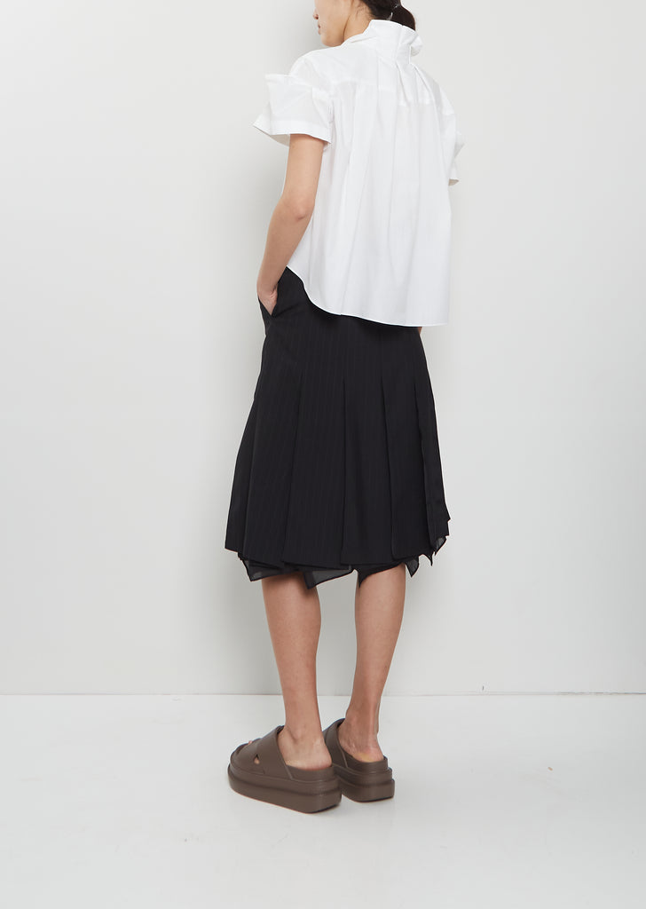 Poplin Puff Sleeve Shirt