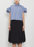 Poplin Pleated Shirt