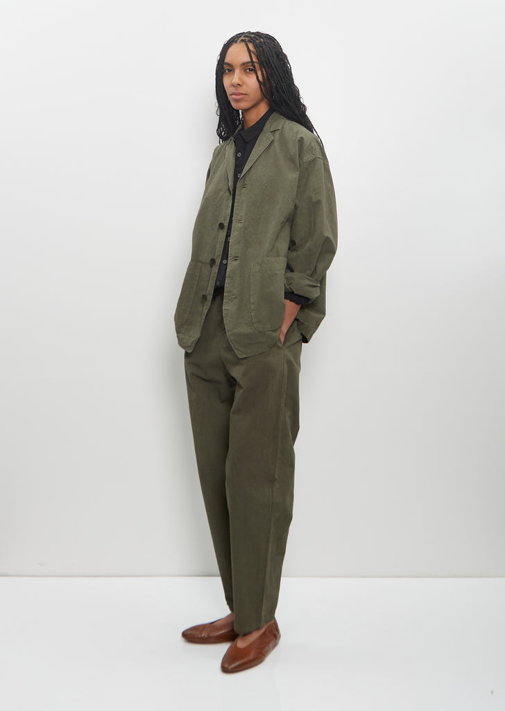 Cotton Hemp Tailored Coverall Jacket