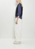 Chunky Pullover Merino Wool Vest — Rich Navy