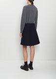 n°465 Line Wool Cashmere Short Skirt