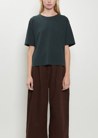 Simple Cotton Linen T-Shirt — Algae
