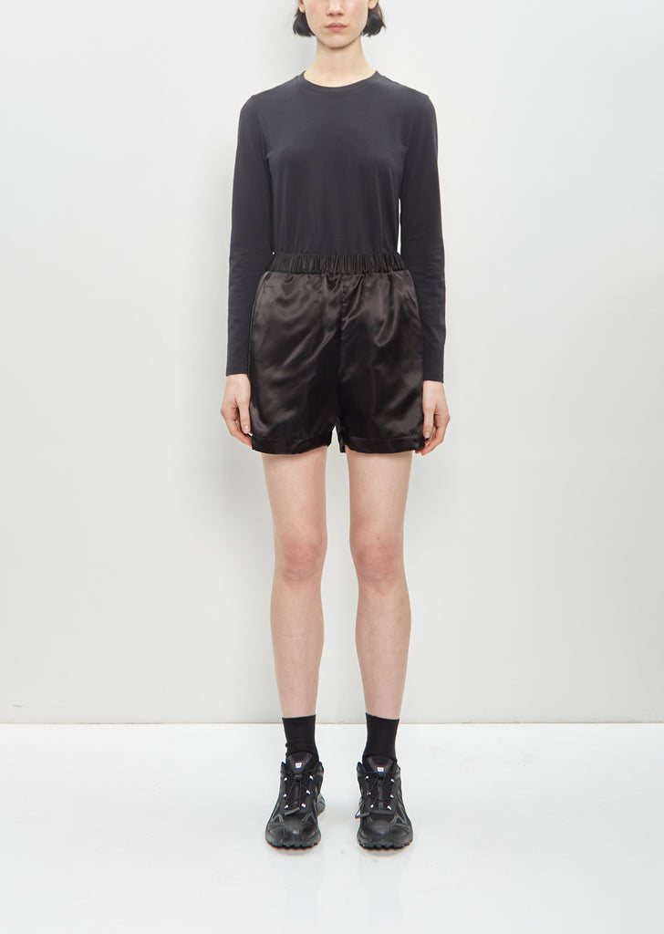 Acetate Satin Shorts