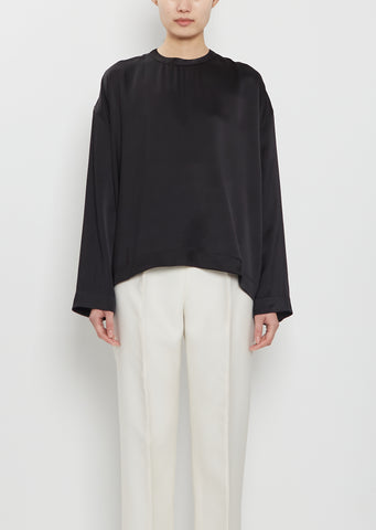 Boxy Satin Top
